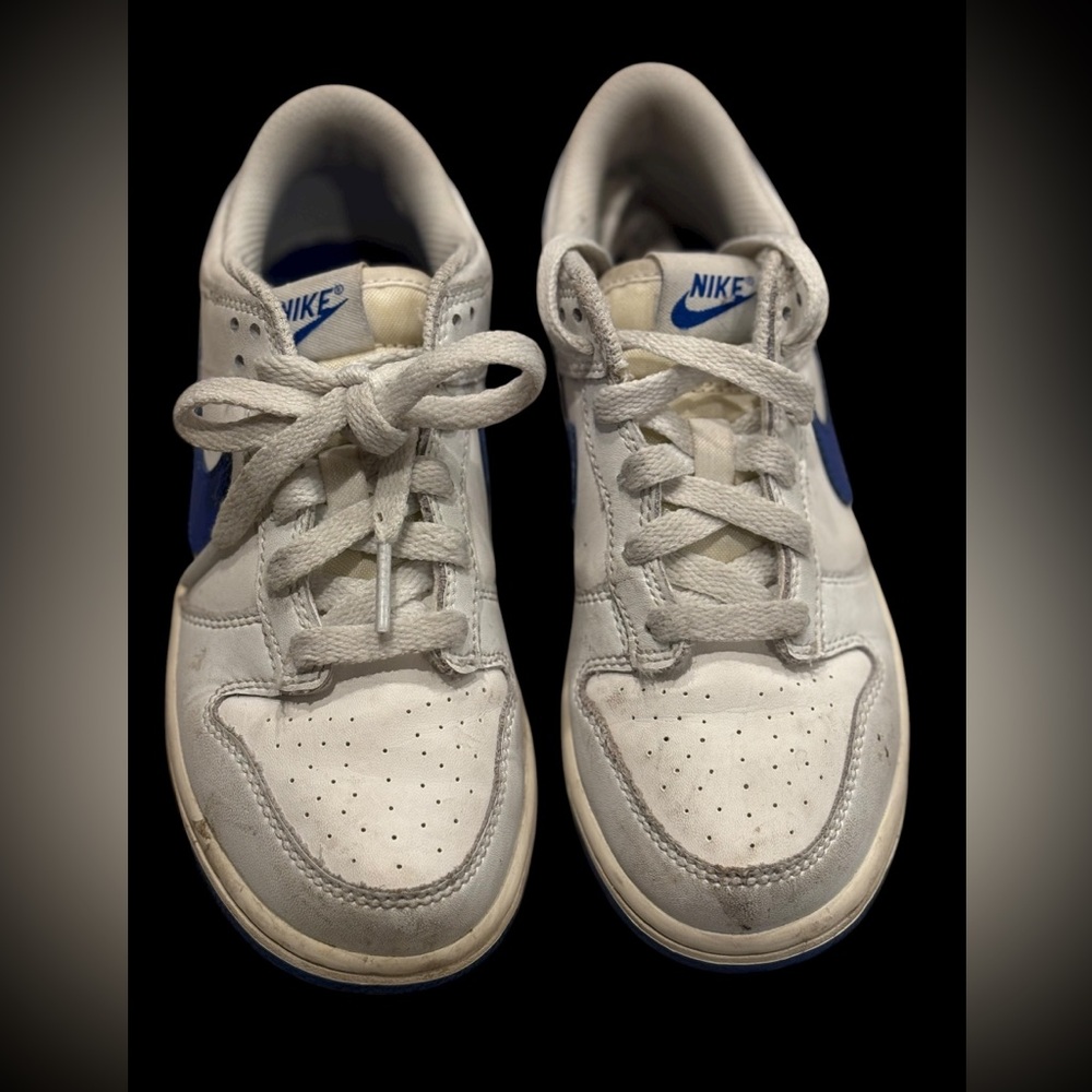 Nike White and Blue Athletic Shoes